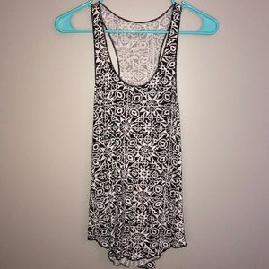 BLACK & WHITE racerback tank top